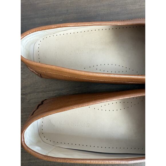 COLE HAAN Evelyn Driver Loafer Women's Size US 10 Pecan Leather - Picture 2 of 7